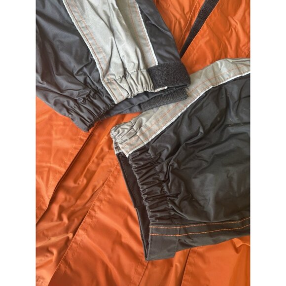 Harley Davidson Mens Medium Nylon Motorcycle Biker Jacket Black Orange /Lg Pants - Picture 4 of 12